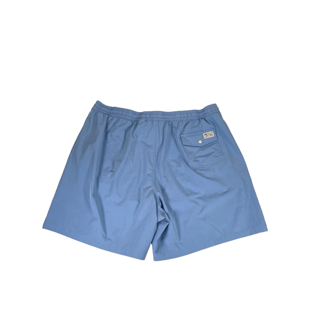 Polo Ralph Lauren Men's Blue Stretch Waist Lined Swim Trunks - 4XL Tall